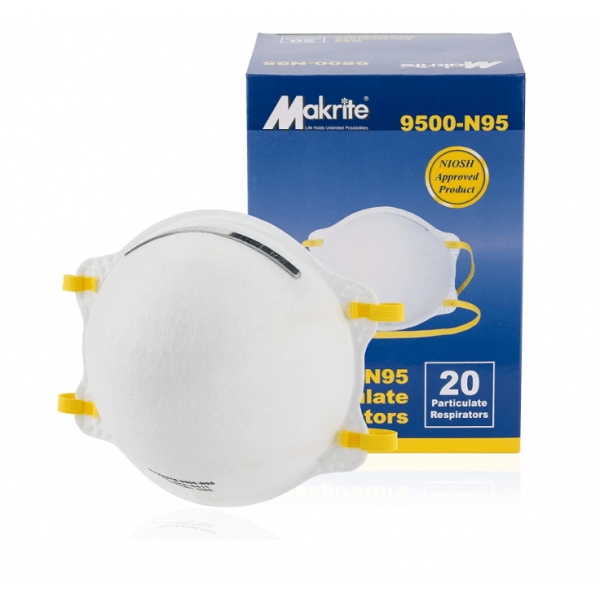 Makrite 9500-N95 NIOSH N95 Respiratory Masks